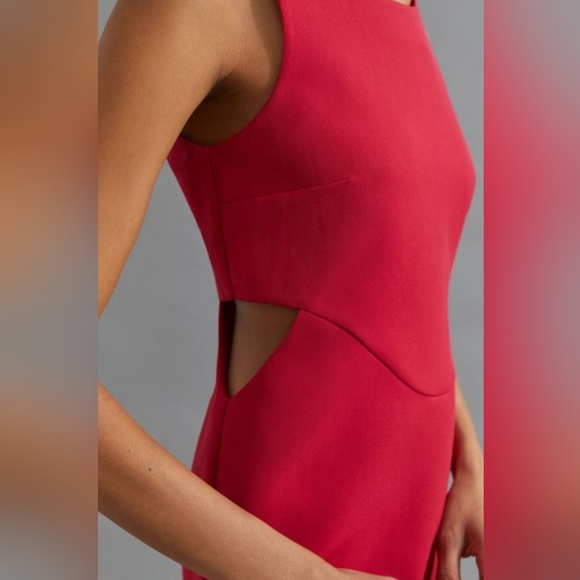 Mare Mare x Anthropologie Red Shift Dress with Cut Out Details - Picture 5 of 5